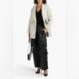 IRO Paris Latti Tweed Coat Jacket Double Breasted size 36